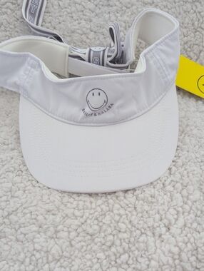 Smiley Visor - White Sun Visor